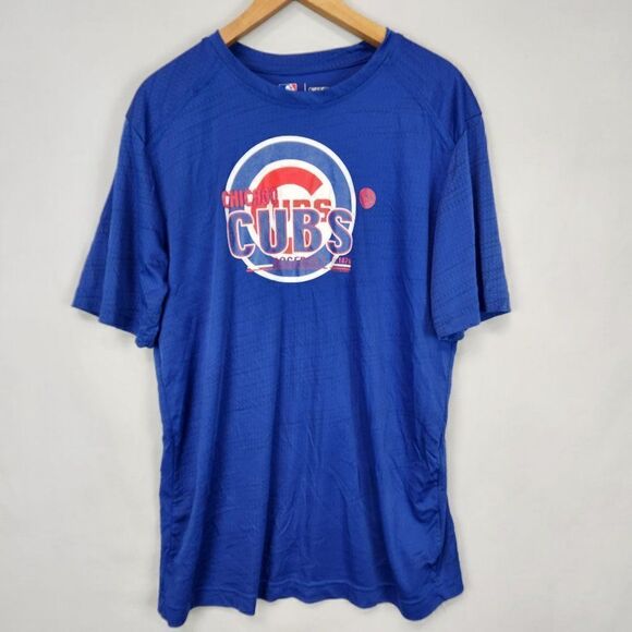 MLB Mens Chicago Cubs Baseball TX3 Cool Performance Shirt M genuine merchandise - Picture 1 of 7